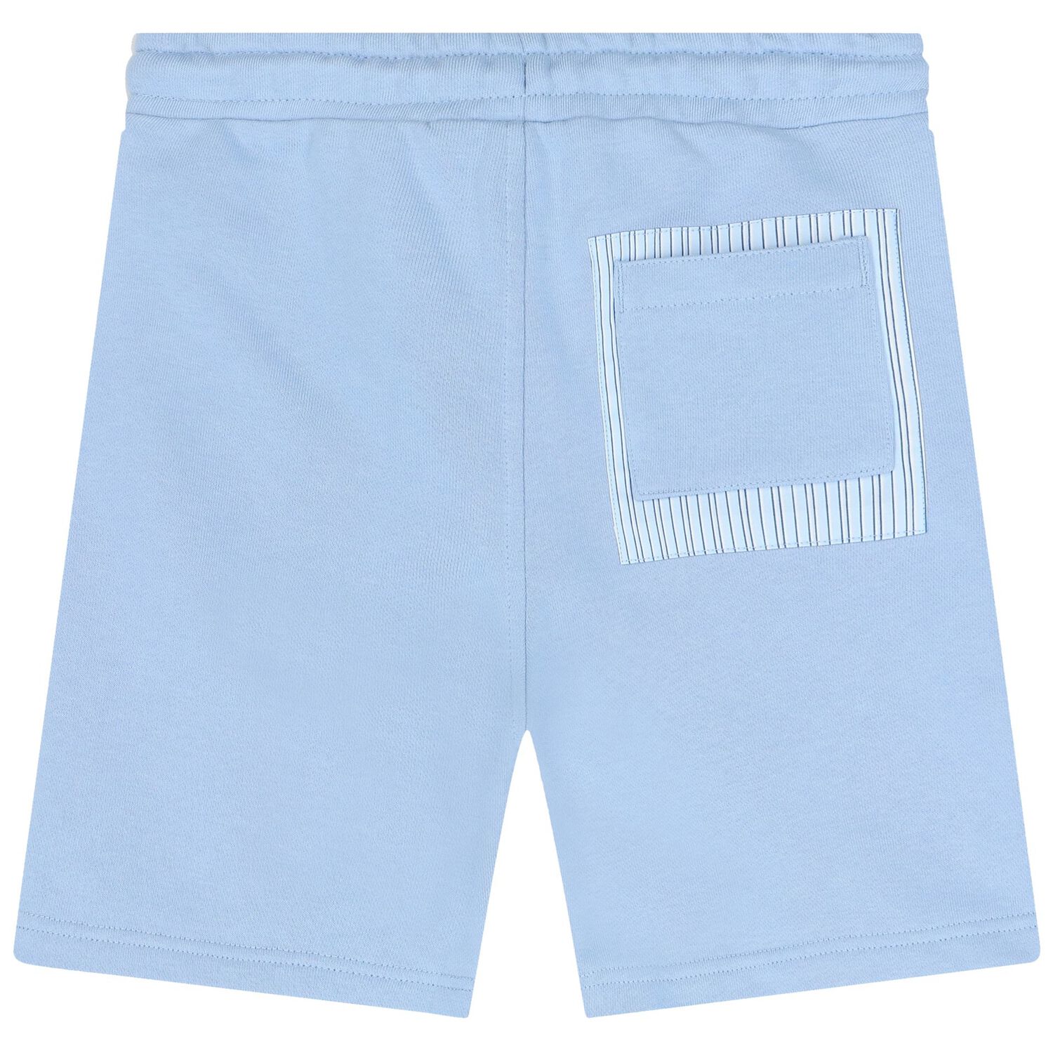 Boys White & Blue Logo Shorts Set, 1, hi-res