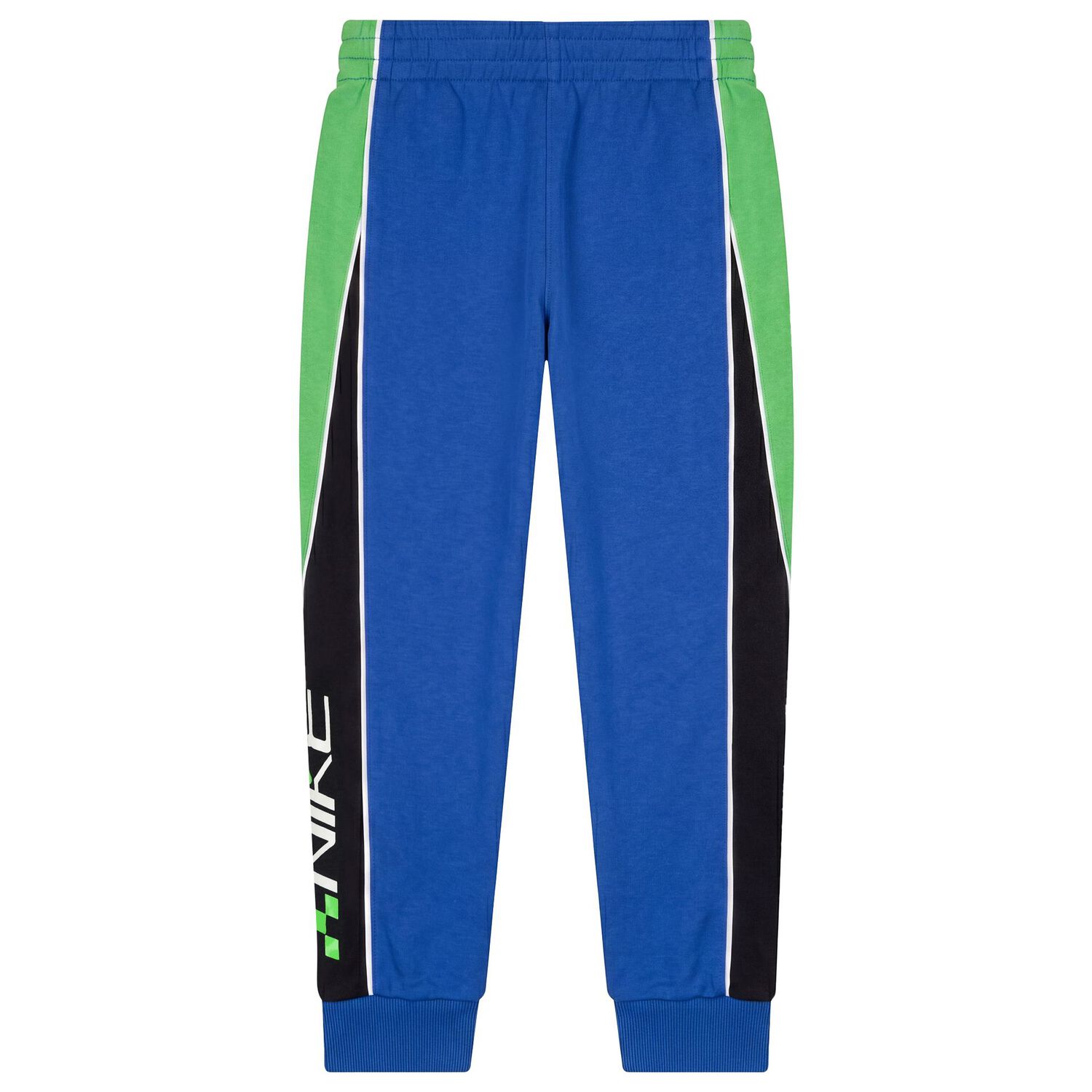 Boys Blue & Green Logo Joggers, 1, hi-res