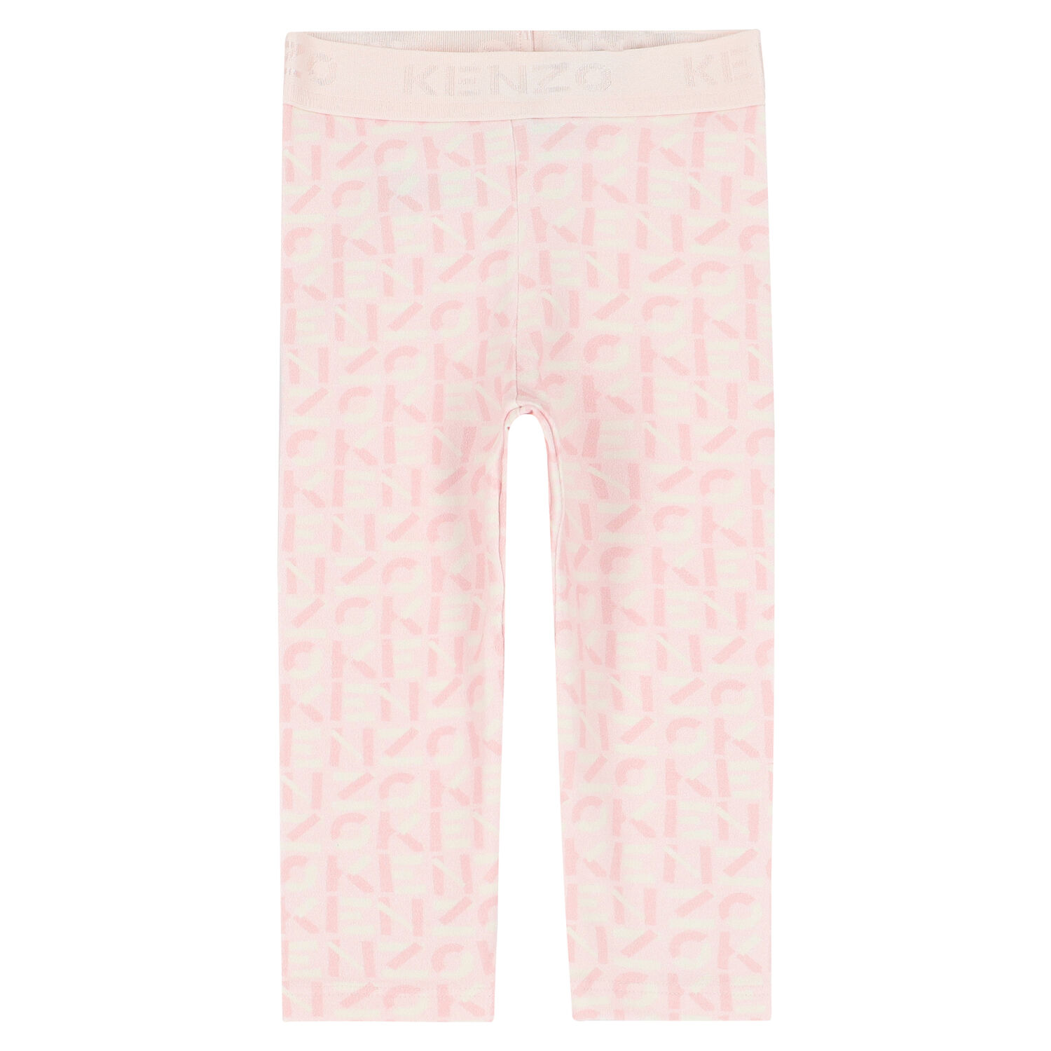Younger Girls Pink Logo Leggings, 1, hi-res image number null