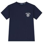 Boys Navy Blue Logo T-Shirt, 1, hi-res