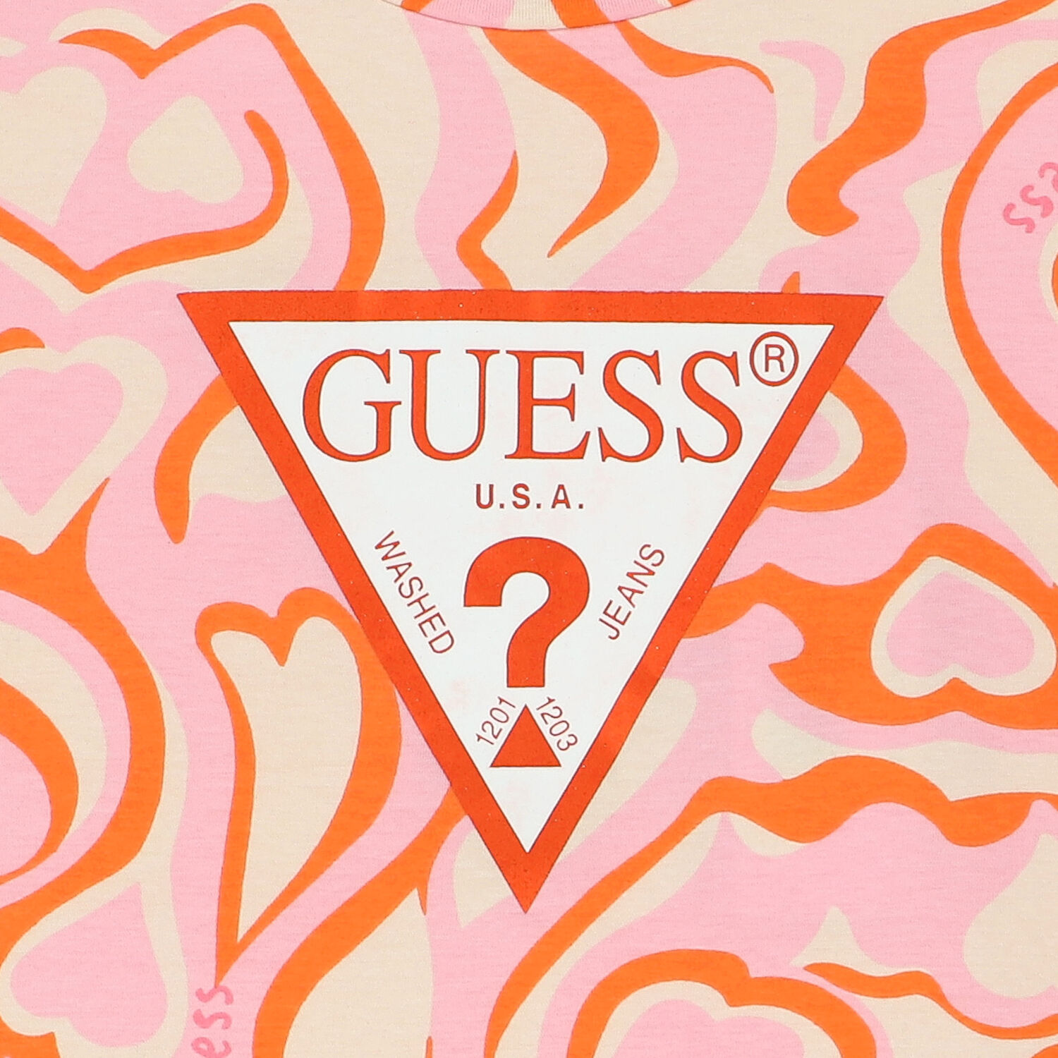 تيشيرت بنات بالشعار متتعدد الألوان, 1, hi-res