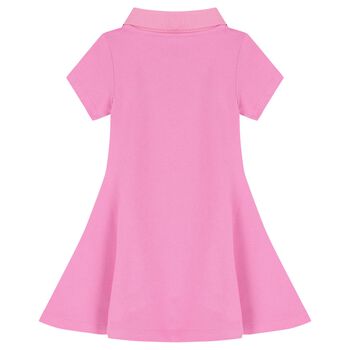 Girls Pink Logo Dress