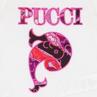 Girls Ivory Pesci Logo T-Shirt, 1, hi-res
