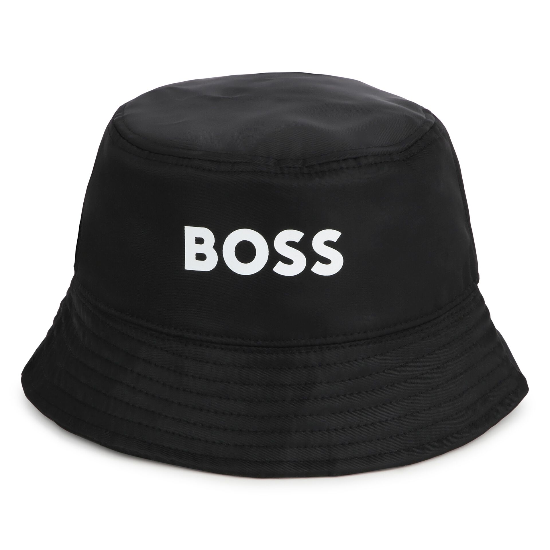 BOSS Boys Black Logo Reversible Hat Junior Couture Bahrain
