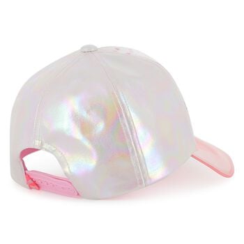 Girls Silver Iridescent Cap