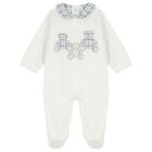 Baby Boys Ivory Teddy Bear Babygrow, 1, hi-res