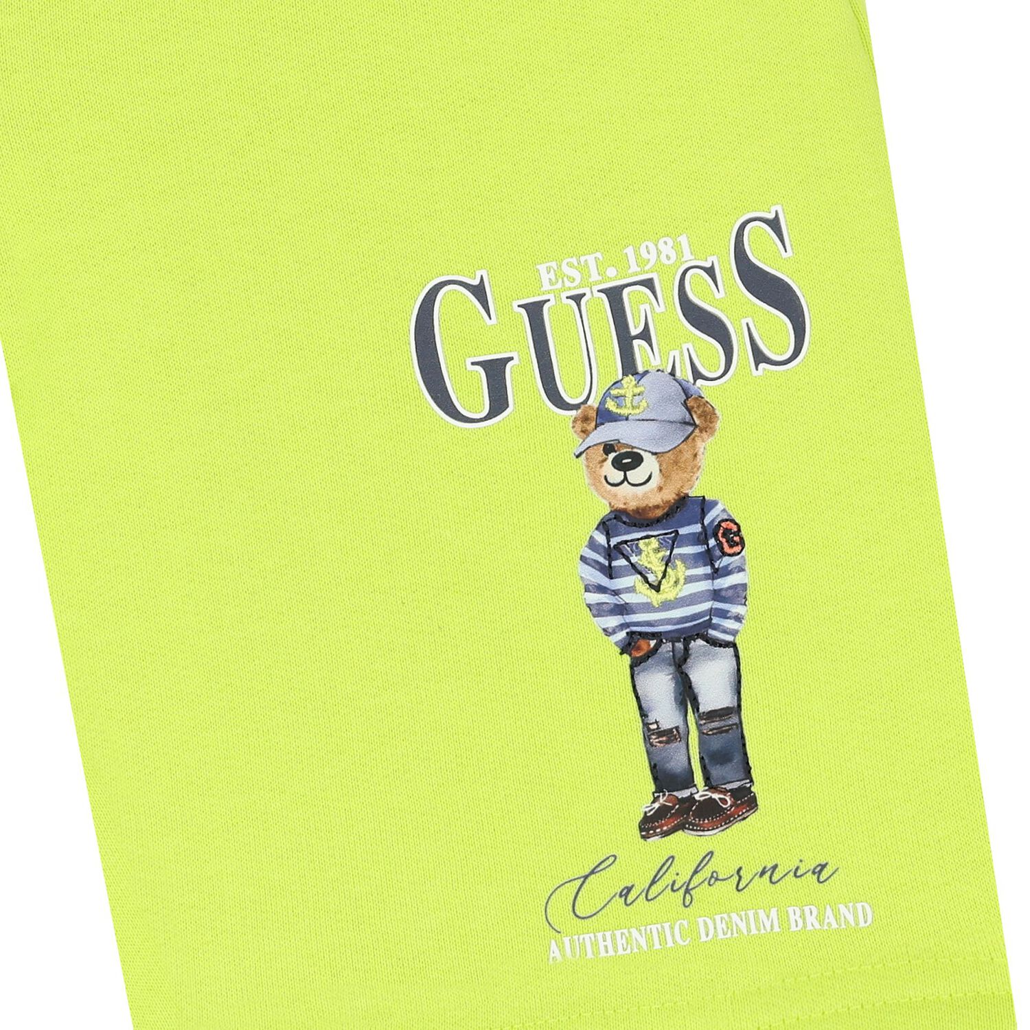 شورت دب تيدي أخضر للأولاد, 3, hi-res