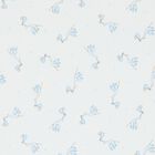 Baby Boys White and Blue Stork Print Blanket, 3, hi-res