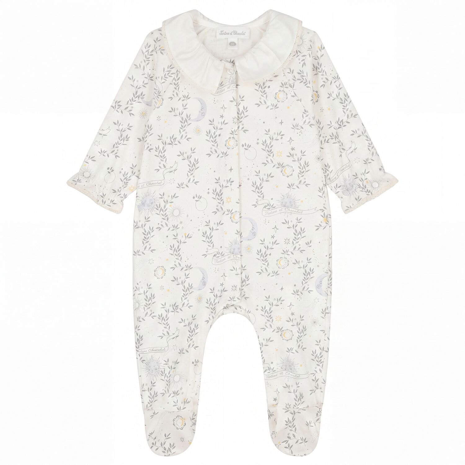 Ivory R&ecirc;ve &eacute;toil&eacute; Babygrow, 2, hi-res