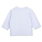 Baby Boys Blue Logo Long Sleeve Top, 1, hi-res