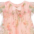 Baby Girls Pink Rose Tulle Dress, 3, hi-res