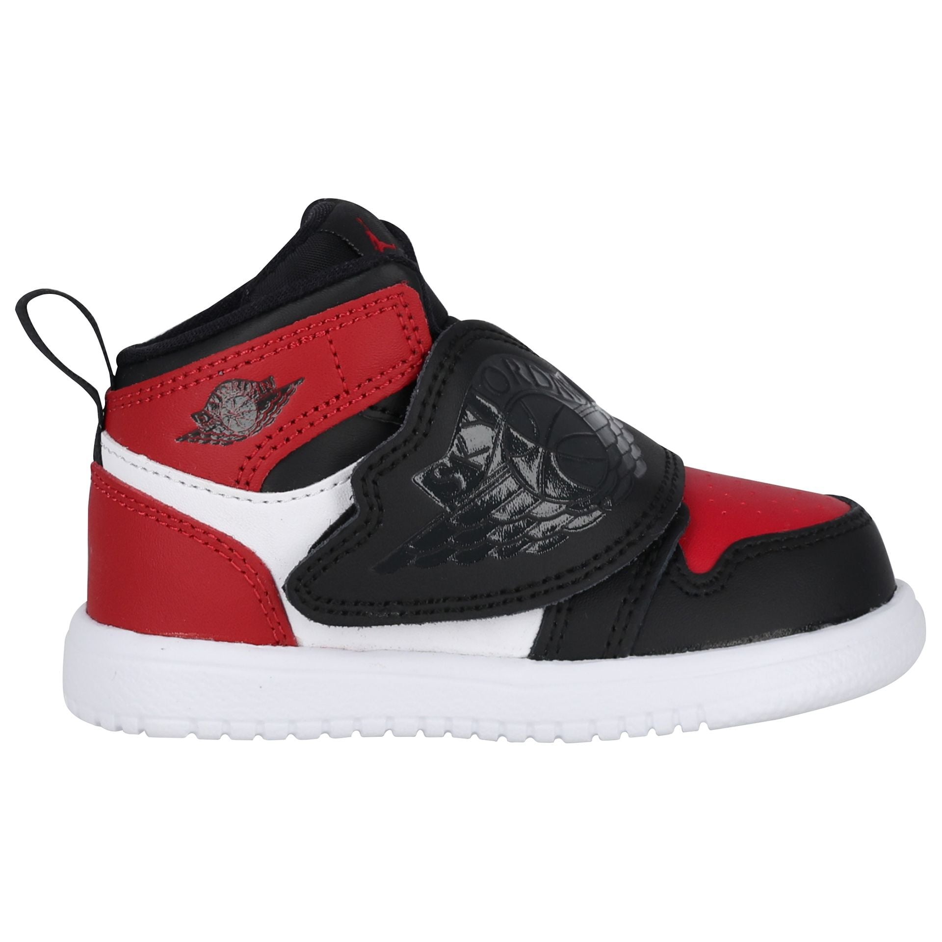 Nike Kids Black, Red & White Sky Jordan 1 Trainers | Junior