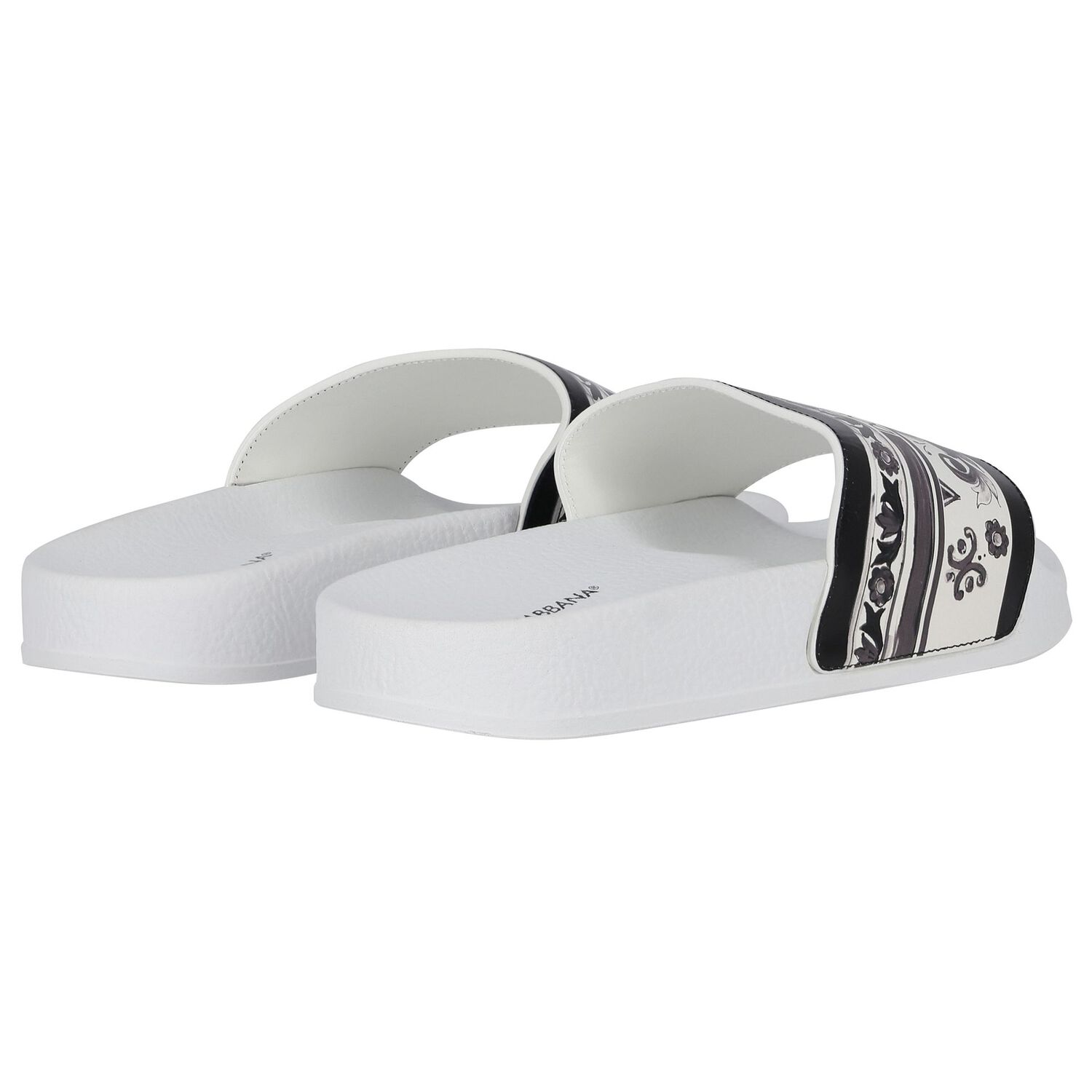 Boys White & Black Majolica Sliders, 1, hi-res