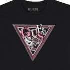 Girls Black Logo T-Shirt, 4, hi-res