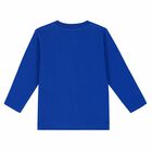 Blue Teddy Logo Long Sleeve Top, 1, hi-res