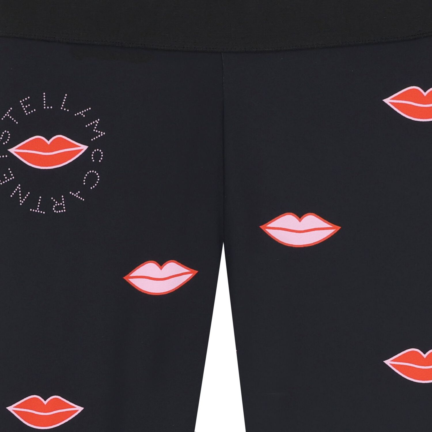 Girls Black Logo Leggings, 1, hi-res