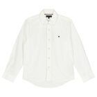 Boys White Logo Shirt, 1, hi-res