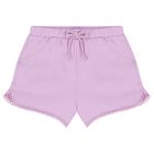 Younger Girls Lilac Shorts, 3, hi-res