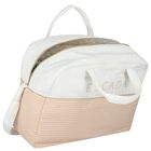 White & Pink Logo Baby Changing Bag ( 42cm ), 2, hi-res