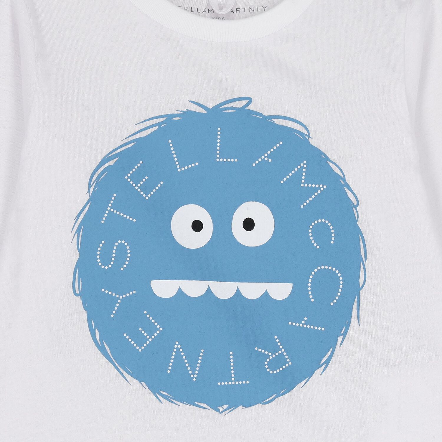 توب اولاد بأكمام طويله بالشعار باللون الابيض , 1, hi-res