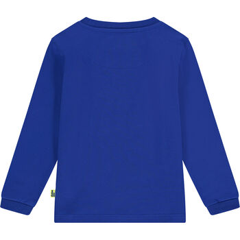 Boys Blue Logo Long Sleeve Top