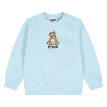 Younger Blue Teddy Bear Logo Sweatshirt