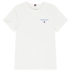 Boys White Logo T-Shirt, 3, hi-res