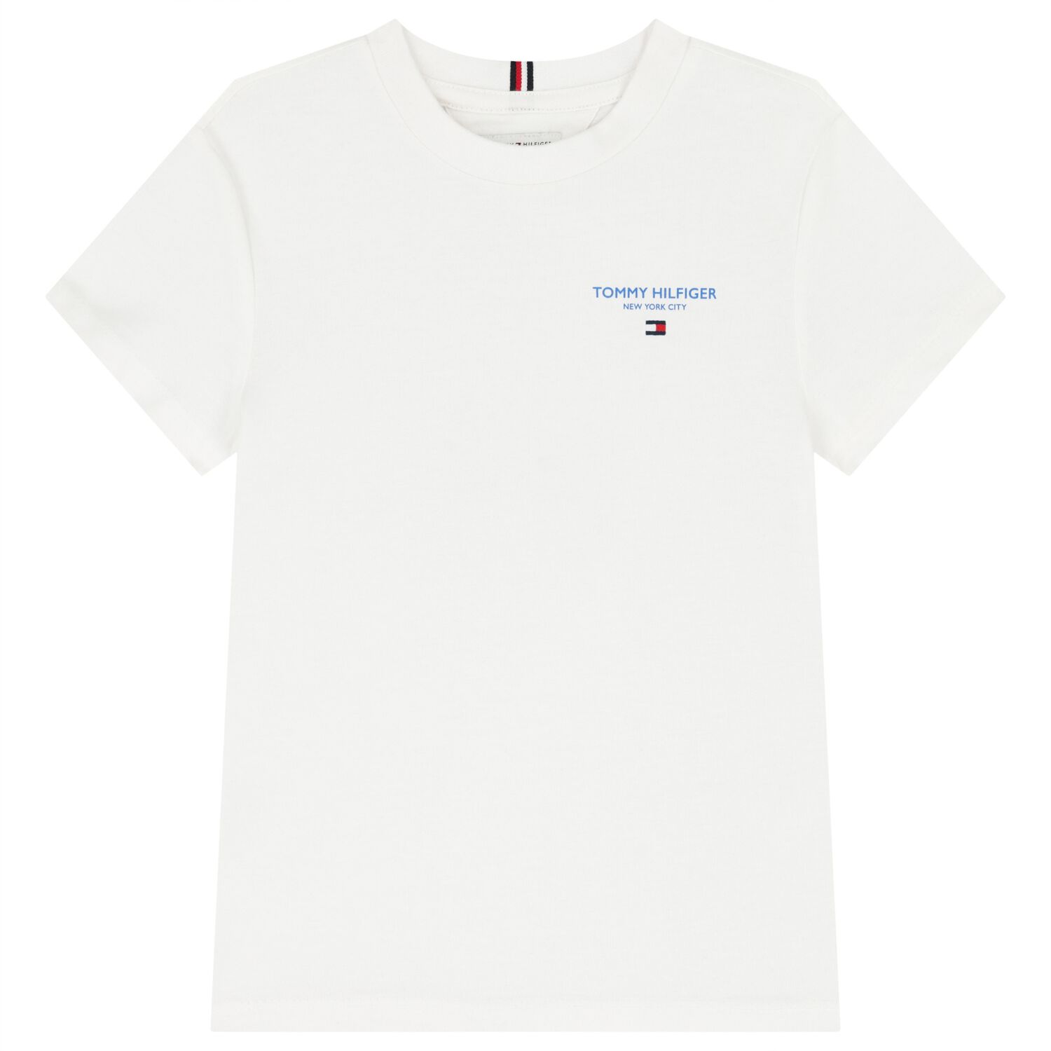 Boys White Logo T-Shirt, 3, hi-res