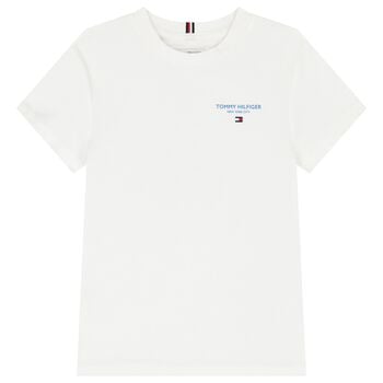 Boys White Logo T-Shirt