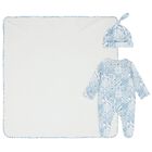Baby Boys Blue & White Babygrow Gift Set, 1, hi-res