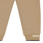 Baby Boys Beige Logo Tracksuit Set, 1, hi-res