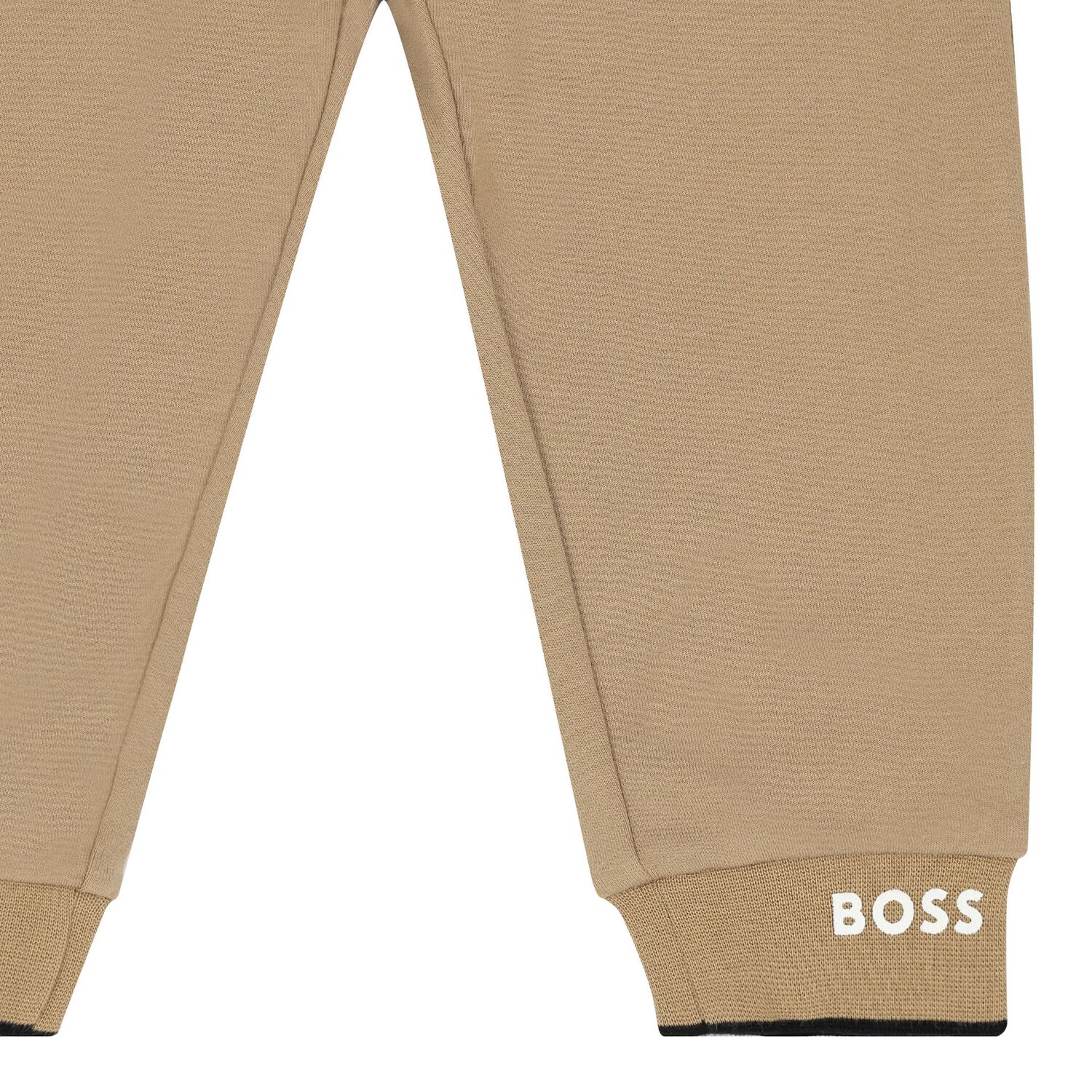 Baby Boys Beige Logo Tracksuit Set, 1, hi-res