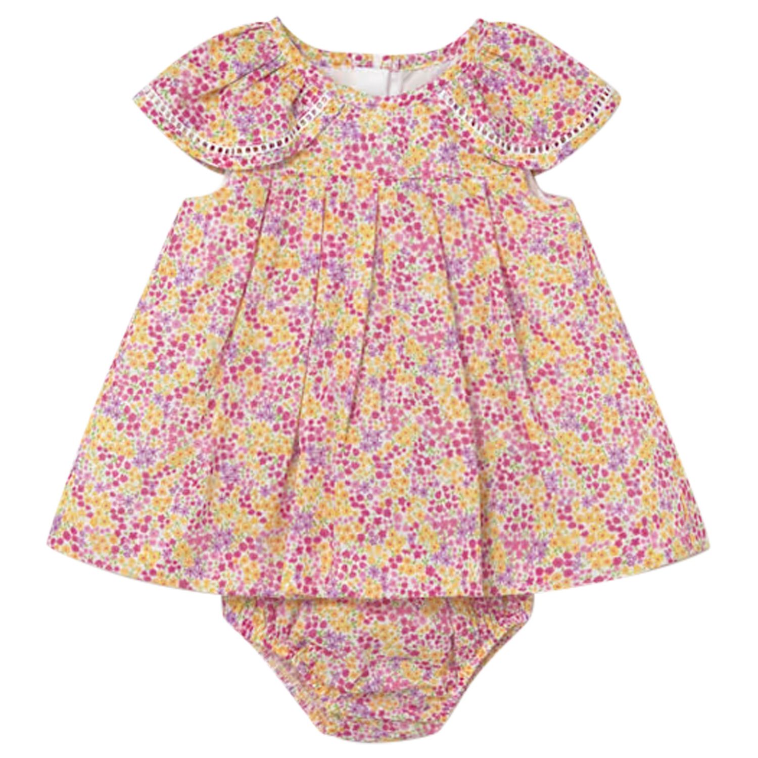 Baby Girls Pink Floral Dress Set, 1, hi-res