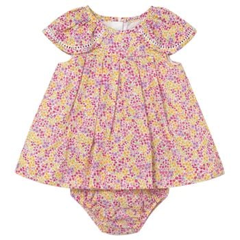 Baby Girls Pink Floral Dress Set