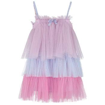 Girls Blue, Pink & Purple Tulle Dress