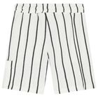 Boys Grey & White Shorts Set, 2, hi-res