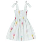 فستان شاطئ آيس كريم أخضر للبنات, 1, hi-res