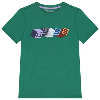 Boys Green Logo T-Shirt