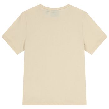 Boys Beige Logo T-Shirt