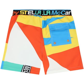Boys Multi-Colored Logo Swim Shorts