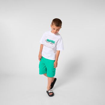 Boys White Logo T-Shirt
