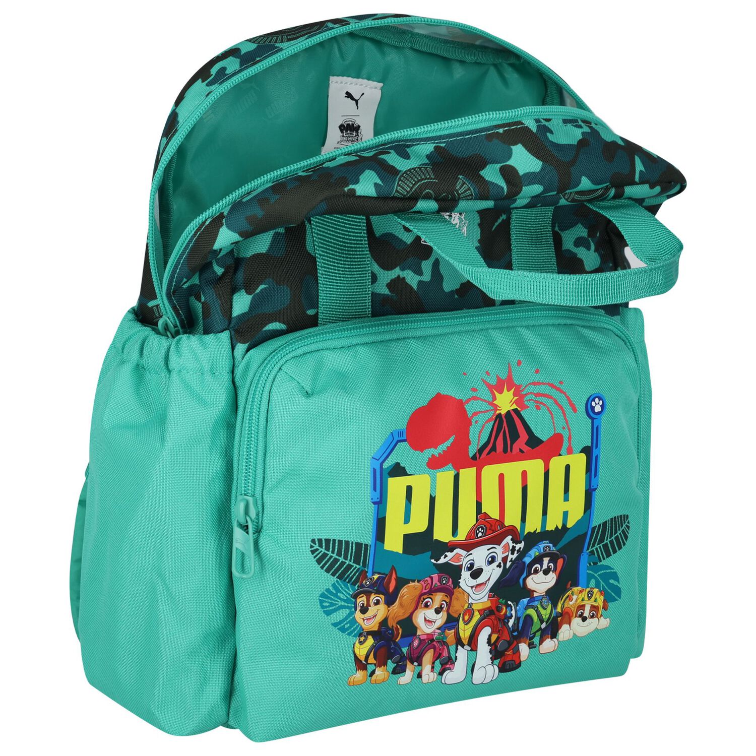 Boys Green Paw Patrol Camouflage Backpack ( 40cm ), 1, hi-res