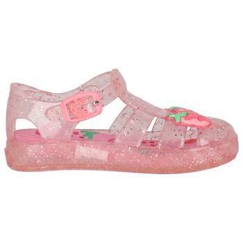 Younger Girls Pink Jelly Sandals