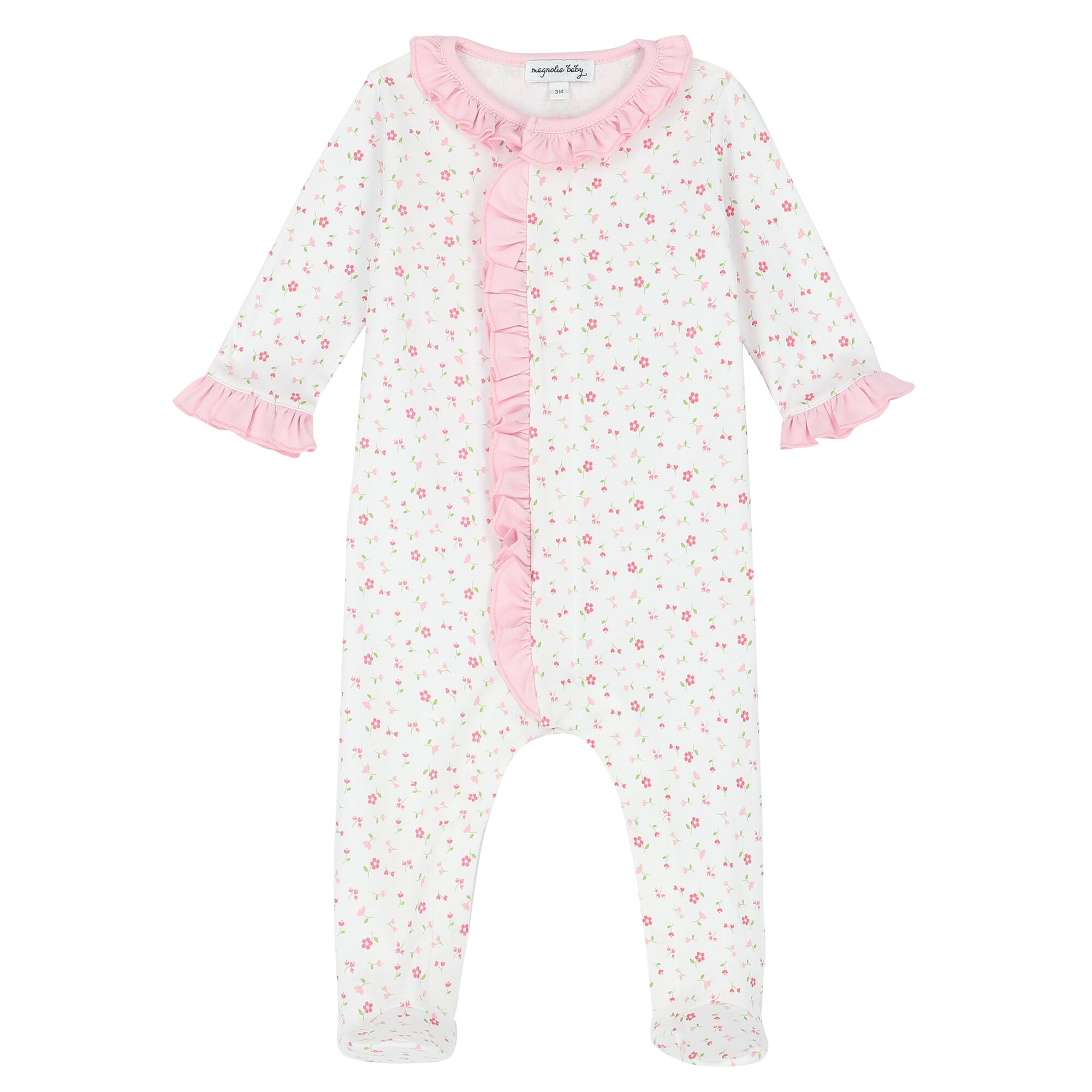 Pink floral baby grow deals