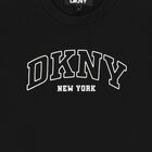 تيشيرت أولاد بالشعار باللون الأسود, 1, hi-res