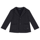 Younger Boys Navy Blue Blazer, 1, hi-res