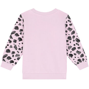 Girls Pink Logo Sweatshirt