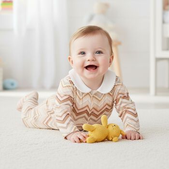 Mult-Coloured Zig Zag Babygrow