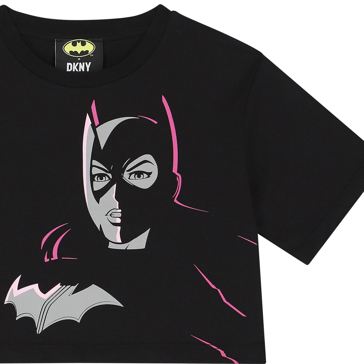 Girls Black Batwoman T-Shirt, 1, hi-res image number null