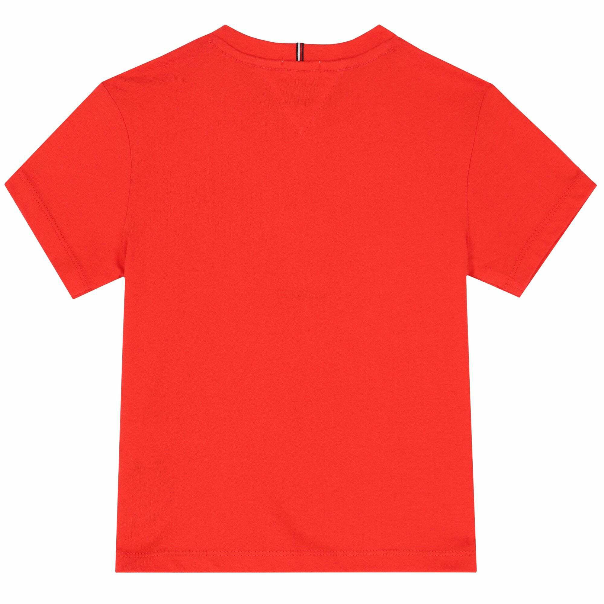 Tommy Hilfiger Girls Red Logo T-Shirt 